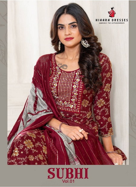 Subhi Vol 1 By Hiaara Kurti With Pant And Dupatta Wholesale Online